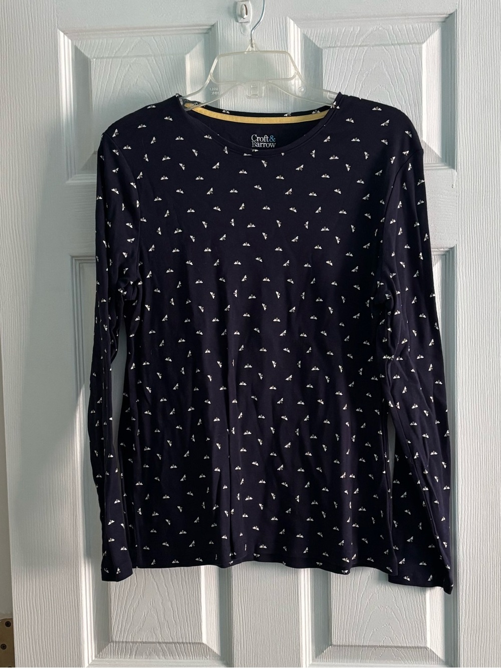 Croft & Barrow Long sleeve Crew Neck T-shirt